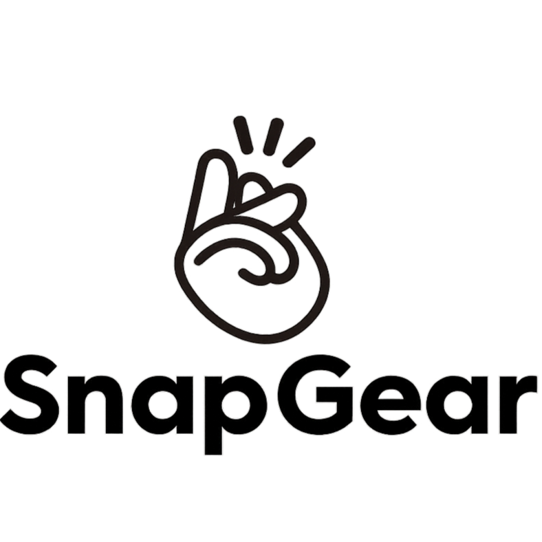 SnapGear logo with a stylized hand gesture on a white background